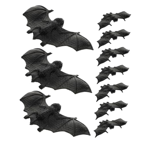 TOYANDONA 10 Stück Halloween Fledermäuse Realistische Schwarze Kunststofffledermäuse für DIY Deko und Streiche für Gespenstische Hausdekoration und Kreative Bastelprojekte TOYANDONA 10 Stück Halloween Fledermäuse Realistische Schwarze Kunststofffledermäuse für DIY Deko und Streiche für Gespenstische Hausdekoration und Kreative Bastelprojekte von TOYANDONA