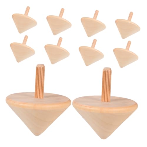TOYANDONA 10 Stück Handgefertigte Holz Naturbelassene DIY Malspielzeuge für Stabile Hautfreundliche und Tragbare Holzspindeln für Drinnen und Draußen TOYANDONA 10 Stück Handgefertigte Holz Naturbelassene DIY Malspielzeuge für Stabile Hautfreundliche und Tragbare Holzspindeln für Drinnen und Draußen von TOYANDONA