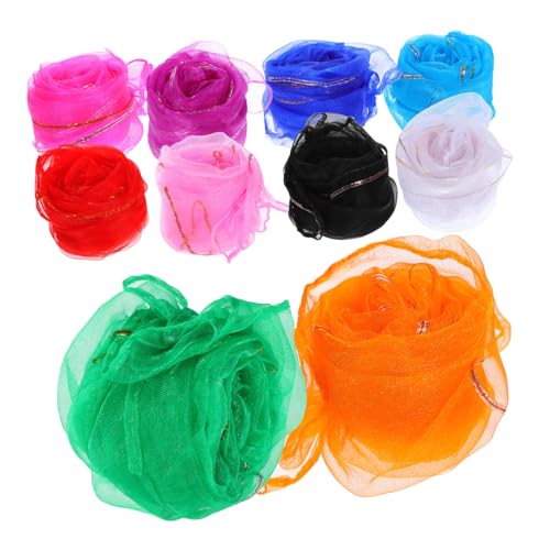 TOYANDONA 10 Stück Kinderschal Schal für Mädchen -Spielschals Tanzzubehör für Mädchen Schals tanzendes Taschentuch Jonglierschals für Jonglier-Tanzschals Garn von TOYANDONA