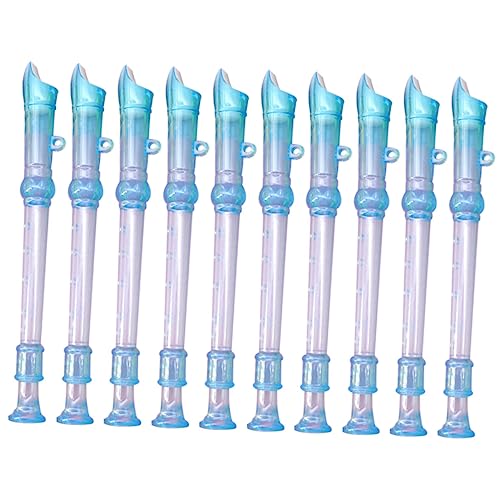 TOYANDONA 10 Stück Kleine Flöte Trompete Xylophon Instrument Mundharmonika Musikalische Pfeife Blockflöten Tamburin Klarinette Kinderglocken Flöten Klingel Kinderspielzeug von TOYANDONA