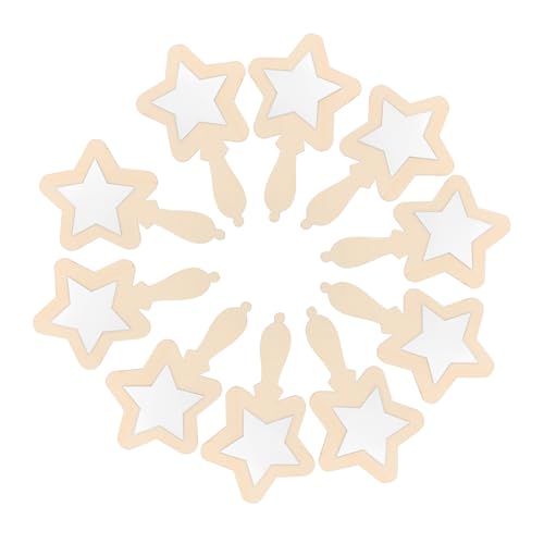 TOYANDONA 10 Stück Sternförmige Holz-bastelspiegel Für Dekorative Kunstprojekte Von Kindern Im Vorschulalter TOYANDONA 10 Stück Sternförmige Holz-bastelspiegel Für Dekorative Kunstprojekte Von Kindern Im Vorschulalter von TOYANDONA