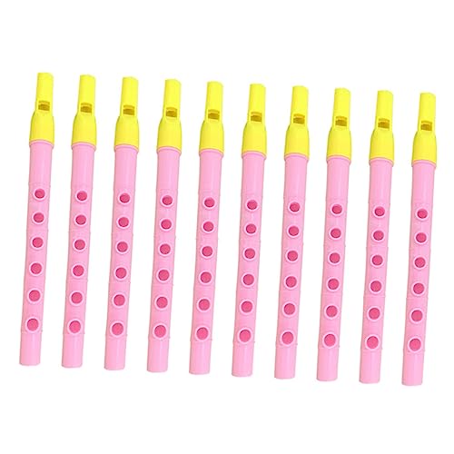 TOYANDONA 10 Stück Kunststoff Klarinettenspielzeug Für Kleinkinder Musikinstrumente Klarinette Blasinstrument Pädagogisches Klarinetten Übungsblasinstrument Kleine Klarinette 8 Loch von TOYANDONA