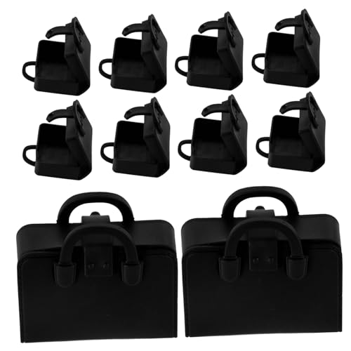 TOYANDONA 10 Stück Maßstab Realistische Handtaschen Spielzeuge für Vielseitiges Puppenzubehör für Kreatives Rollenspiel und Detailgetreue Dekoration von TOYANDONA