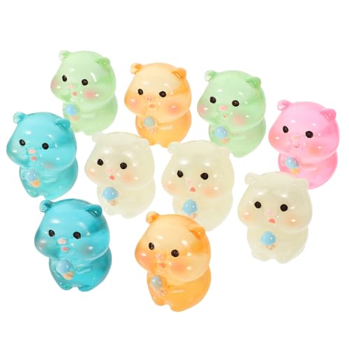 TOYANDONA 10 Stück Mikro Landschaft Cartoon Tierpuppe Autozubehör Leuchtende Kleine Desktop Ornamente Figur Dunkles Puppenhaus Bücherregal Schweinchen Figur Süßes Harz Bunt TOYANDONA 10 Stück Mikro Landschaft Cartoon Tierpuppe Autozubehör Leuchtende Kleine Desktop Ornamente Figur Dunkles Puppenhaus Bücherregal Schweinchen Figur Süßes Harz Bunt von TOYANDONA