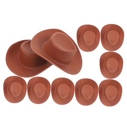 TOYANDONA 10stücke Mini Hüte Für Puppenhaus Teiliges Aus Kunststoff Für Dekoration Und Rollenspiele Accessoires Für Miniatur-szenen Und Puppen von TOYANDONA