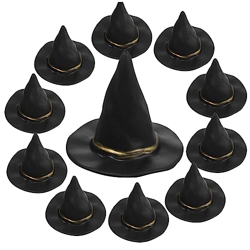 TOYANDONA Cupcake-Topper 10 Stück Mini-Dekor Mini-Gläser Halloween-Dekor Kleines Spielzeug Hexenhut Zum Dekorieren Eines Schwarzen Kunststoffkessels Halloween TOYANDONA Cupcake-Topper 10 Stück Mini-Dekor Mini-Gläser Halloween-Dekor Kleines Spielzeug Hexenhut Zum Dekorieren Eines Schwarzen Kunststoffkessels Halloween von TOYANDONA