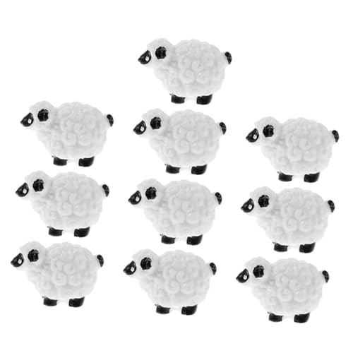 TOYANDONA Garten Deko Draußen Figuren Schafe Deko 10er Set Mini Schaf Figuren Aus Harz Dekoration Für Tisch Und Garten Niedliche Schaf Deko Für Mooslandschaften Und Miniaturgärten TOYANDONA Garten Deko Draußen Figuren Schafe Deko 10er Set Mini Schaf Figuren Aus Harz Dekoration Für Tisch Und Garten Niedliche Schaf Deko Für Mooslandschaften Und Miniaturgärten von TOYANDONA