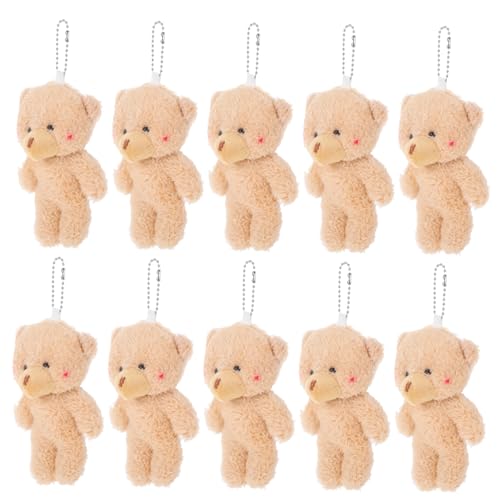 TOYANDONA 10 Stück Mini Plüschbär Schlüsselanhänger mit Blush Weicher Stofftier Anhänger für Taschen und Rucksäcke Niedliche Kleine Bären als Accessoire für Erwachsene TOYANDONA 10 Stück Mini Plüschbär Schlüsselanhänger mit Blush Weicher Stofftier Anhänger für Taschen und Rucksäcke Niedliche Kleine Bären als Accessoire für Erwachsene von TOYANDONA