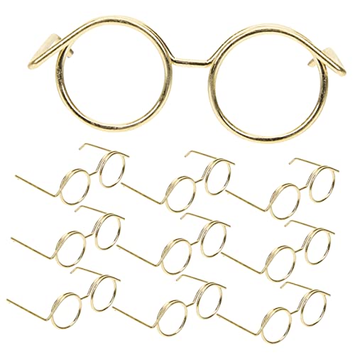TOYANDONA Drahtbrille Puppe Metallbrille Basteln Mini Puppenbrillen Mit Rahmen Klassische Sonnenbrillen Für Puppen Ideal Für Puppenoutfits Und Kreatives Metallrahmen TOYANDONA Drahtbrille Puppe Metallbrille Basteln Mini Puppenbrillen Mit Rahmen Klassische Sonnenbrillen Für Puppen Ideal Für Puppenoutfits Und Kreatives Metallrahmen von TOYANDONA