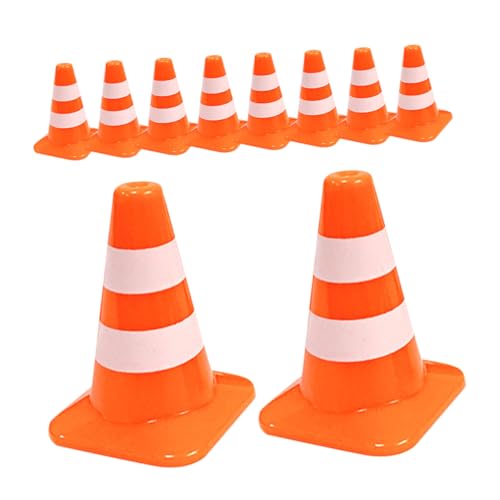 TOYANDONA 10 Stück Mini Verkehrskegel Teiliges Miniatur Verkehrshütchen für Modellbau Sandtisch Dekoration Lehrspielzeug für Mikro Landschaftszubehör für Kreative Spiele und TOYANDONA 10 Stück Mini Verkehrskegel Teiliges Miniatur Verkehrshütchen für Modellbau Sandtisch Dekoration Lehrspielzeug für Mikro Landschaftszubehör für Kreative Spiele und von TOYANDONA