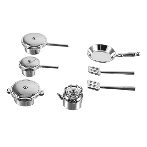 TOYANDONA 10 Stück Miniatur Küchenutensilien Set aus Alloy Puppenhaus Zubehör für Kreative Spielküchen und Mini Landschaften Realistische Designs für Puppenhaus Dekoration TOYANDONA 10 Stück Miniatur Küchenutensilien Set aus Alloy Puppenhaus Zubehör für Kreative Spielküchen und Mini Landschaften Realistische Designs für Puppenhaus Dekoration von TOYANDONA
