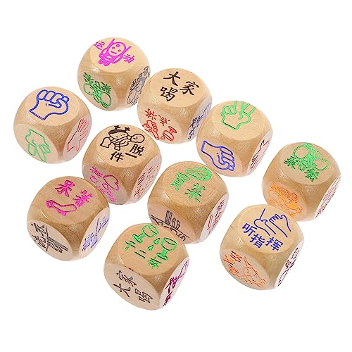 TOYANDONA Würfelspiel Aus Holz Würfelspielzeug Für Soziale Aktivitäten Würfelrequisite Für Brettspiele TOYANDONA Würfelspiel Aus Holz Würfelspielzeug Für Soziale Aktivitäten Würfelrequisite Für Brettspiele von TOYANDONA