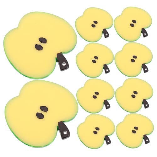 TOYANDONA 10 Stück Obst-Modell für Apfeldekorationen für die Küche simulierte Fruchtscheiben Apfel-Requisite Gemüse-Foto-Requisiten künstlicher Mini-Apfel PVC Beige TOYANDONA 10 Stück Obst-Modell für Apfeldekorationen für die Küche simulierte Fruchtscheiben Apfel-Requisite Gemüse-Foto-Requisiten künstlicher Mini-Apfel PVC Beige von TOYANDONA