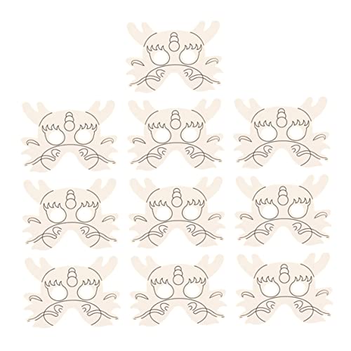 TOYANDONA 10 Stück Papiermaske zum Selbermalen Leere Zeichnung Drachenmaske Dinosaurierkostüm für bemalbares Tier DIY Papierdrachenmaske -Masken-Set leere maske aus papier Weiß TOYANDONA 10 Stück Papiermaske zum Selbermalen Leere Zeichnung Drachenmaske Dinosaurierkostüm für bemalbares Tier DIY Papierdrachenmaske -Masken-Set leere maske aus papier Weiß von TOYANDONA