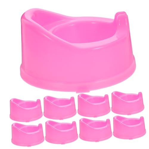 TOYANDONA 10 Stück Puppentoilette Tu So, Als Würdest Du Toilette Mini- - Töpfchen Für Babypuppen Mini -Handwerk Winzige Toilette Dekoratives Mini-Modell Rosa Plastik TOYANDONA 10 Stück Puppentoilette Tu So, Als Würdest Du Toilette Mini- - Töpfchen Für Babypuppen Mini -Handwerk Winzige Toilette Dekoratives Mini-Modell Rosa Plastik von TOYANDONA