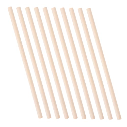 TOYANDONA 10 Stück Rhythmusstock Rhythmusstäbe Musik-Rhythmus-Sticks Musikstock , die Stöcke Percussion-Musikstöcke Birke Beige von TOYANDONA