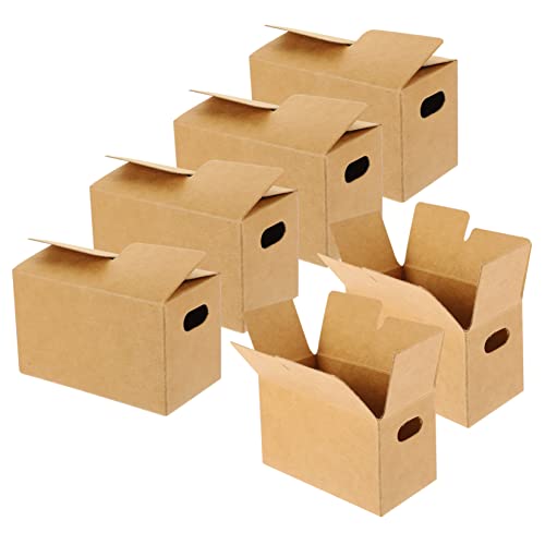 TOYANDONA 10 Stück Schachtel Puppenhaus Karton für kinderspielzeug Dekoration Pappkarton winziges Figurendekor Mini-Hausboxen Kraftpapier Brown TOYANDONA 10 Stück Schachtel Puppenhaus Karton für kinderspielzeug Dekoration Pappkarton winziges Figurendekor Mini-Hausboxen Kraftpapier Brown von TOYANDONA