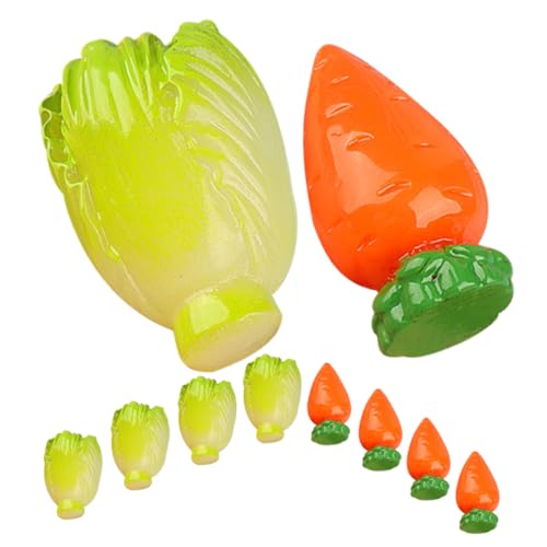 TOYANDONA 10 Stück Simuliertes Gemüse Gemüse-ausstellungsmodell Simulation Gefälschter Gemüsemodelle Künstliche Pflanzendekore Simulierte Gemüsemodelle Restaurant-gemüse-Requisiten Harz von TOYANDONA