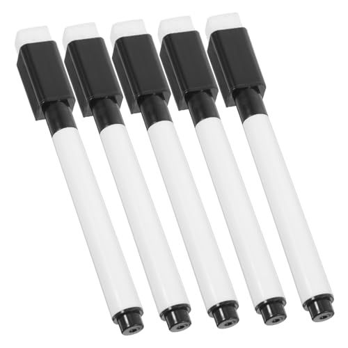 TOYANDONA 10 Stück Stift mit Radiergummi Whiteboardstift Planke löschbar Pinsel streichen lackierpinsel Trocken abwischbarer Marker mit feiner Spitze feine Whiteboard-Stifte Plastik Black TOYANDONA 10 Stück Stift mit Radiergummi Whiteboardstift Planke löschbar Pinsel streichen lackierpinsel Trocken abwischbarer Marker mit feiner Spitze feine Whiteboard-Stifte Plastik Black von TOYANDONA