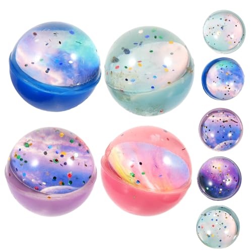 TOYANDONA 10 Stück Teiliges Elastische Stern Bälle aus Strapazierfähigem Kunststoff Kleine Elastische Spielbälle für Stressabbauende Leichte und Tragbare Wahrnehmungsbälle Zufällige Farbe von TOYANDONA