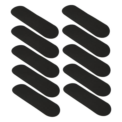 TOYANDONA 10 Stück Teiliges Finger Skateboard Schaumstoff Anti rutsch Aufkleber Schwarz Schützendes Weiches Griffband für Fingerboard um Sicheren Halt und Komfortables Spiel zu von TOYANDONA