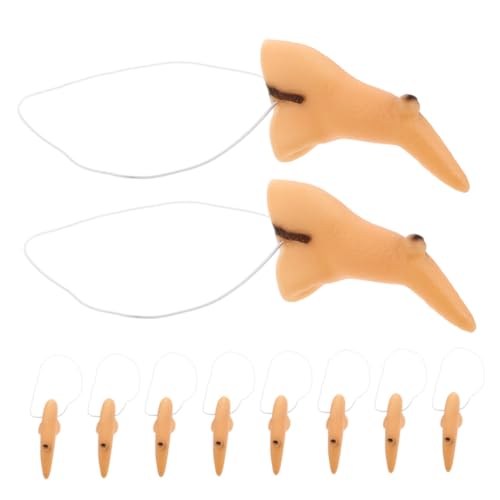 TOYANDONA 10 Stück Teiliges Hexennasen Halloween Kostüm Realistische Hakenform Wiederverwendbar Für Cosplay Party Maskerade Fasching Zubehör von TOYANDONA