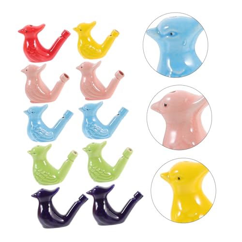 TOYANDONA 10 Stück Teiliges Keramik Vogelpfeifen für Kleine Bunte Wasservogel trillerpfeifen Handliche Spielzeugpfeifen zur Musikförderung und Aufmerksamkeitsspiel für Kindergeburtstag und TOYANDONA 10 Stück Teiliges Keramik Vogelpfeifen für Kleine Bunte Wasservogel trillerpfeifen Handliche Spielzeugpfeifen zur Musikförderung und Aufmerksamkeitsspiel für Kindergeburtstag und von TOYANDONA