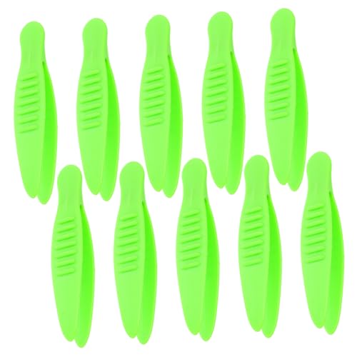 TOYANDONA 10 Stück Teiliges Kinderpinzetten aus Sicherem Kunststoff Feinmotorisches Trainingstool Outdoor Abenteuer Design für Sensorisches Spiel und Bastelarbeiten bei Kindern von TOYANDONA