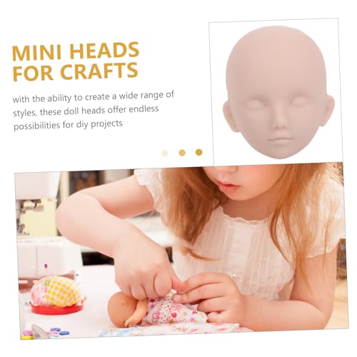 TOYANDONA 10 Stück Teiliges Kleine Kunststoff Puppenköpfe zum Schminken DIY Übungsköpfe mit Augenhöhlen Vielseitig für Make Up Training und Kreative Bastelprojekte Geeignet von TOYANDONA