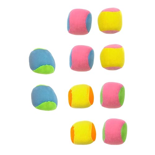 TOYANDONA 10 Stück Teiliges Klettbälle Wurfspiel für Weiche Oberfläche Bunte Saugnapf Spielzeuge Langlebig und Sicher für Drinnen und Draußen Pädagogisches Fangspiel Zufällige Farbe von TOYANDONA