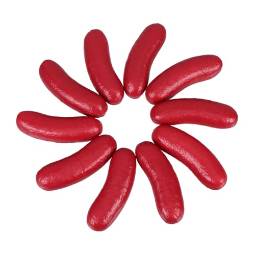 TOYANDONA 10 Stück Teiliges Künstliche Hot Dog Modelle Lebensechte Fake mit Detailreichen Farben Vielseitige Dekoration für Küche Restaurant Fotorequisiten und Schaufensterdisplay von TOYANDONA