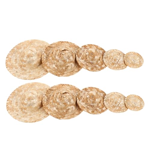 TOYANDONA 10 Stück Teiliges Mini Handgefertigte Strohhüte Kleine Filigrane DIY Puppenhut-Accessoires Robuste Mini-hüte für Bastelprojekte Detailreiche Handgewebte Strohkappen Vielseitig für TOYANDONA 10 Stück Teiliges Mini Handgefertigte Strohhüte Kleine Filigrane DIY Puppenhut-Accessoires Robuste Mini-hüte für Bastelprojekte Detailreiche Handgewebte Strohkappen Vielseitig für von TOYANDONA