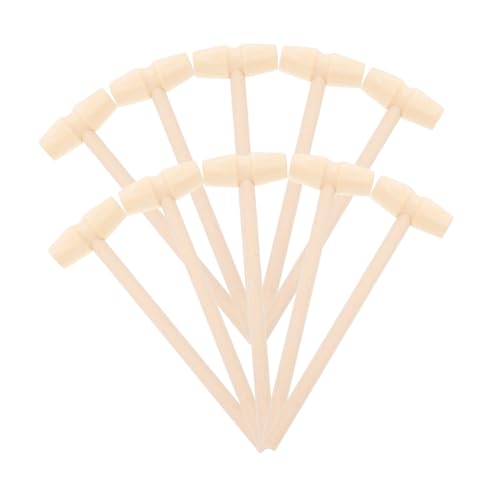 TOYANDONA 10 Stück Teiliges Mini Holzhammer Lernspielzeug Holzklopfer für Jungen Mädchen Hand Auge Koordination Pädagogisches Schlägelspielzeug von TOYANDONA