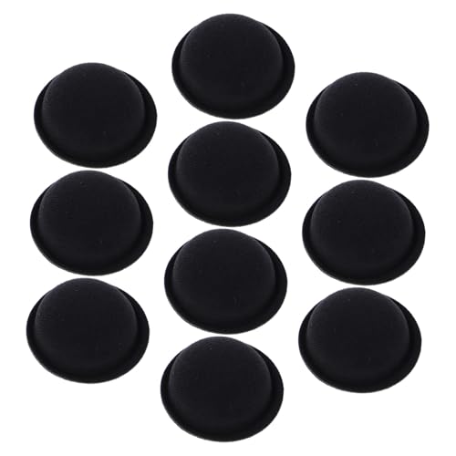 TOYANDONA 10 Stück Teiliges Mini Hüte für Basteln Kleine Schwarze Runde Kappen für Puppen und Schneemänner Handgefertigte Miniatur hutverzierung Vielseitig für Halloween und Partydekoration von TOYANDONA