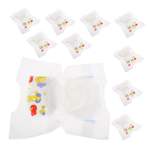 TOYANDONA 10 Stück Teiliges Mini Puppenwindeln Realistisch Gestaltete Puppenzubehör Leichte Windeln für Rollenspiel und Pädagogisches TOYANDONA 10 Stück Teiliges Mini Puppenwindeln Realistisch Gestaltete Puppenzubehör Leichte Windeln für Rollenspiel und Pädagogisches von TOYANDONA