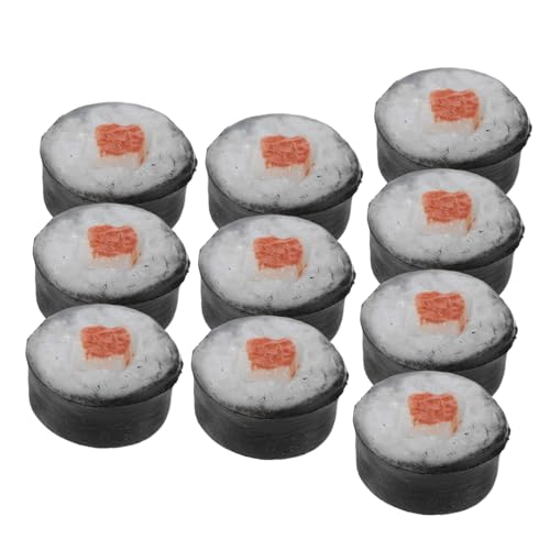 TOYANDONA 10 Stück Teiliges Mini Sushi Spielset DIY Bastelset für Erwachsene Kreative Miniatur Lebensmittel Interaktives Lernspielzeug für Mädchen und Jungen Realistische Sushi Nachbildung TOYANDONA 10 Stück Teiliges Mini Sushi Spielset DIY Bastelset für Erwachsene Kreative Miniatur Lebensmittel Interaktives Lernspielzeug für Mädchen und Jungen Realistische Sushi Nachbildung von TOYANDONA