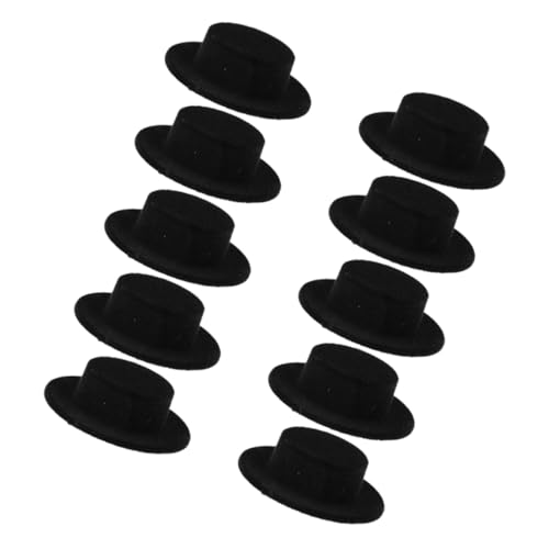 TOYANDONA 10 Stück Teiliges Miniatur Hüte für Handarbeiten Schwarz Filz Hut Dekoration für Puppen DIY Weihnachtsmützen Charmante Accessoires für Bastelprojekte und TOYANDONA 10 Stück Teiliges Miniatur Hüte für Handarbeiten Schwarz Filz Hut Dekoration für Puppen DIY Weihnachtsmützen Charmante Accessoires für Bastelprojekte und von TOYANDONA