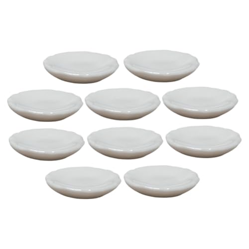 TOYANDONA 10 Stück Teiliges Miniatur Keramik Teller Puppenhaus Dekorationen Feine Verarbeitung Langlebig Mini Geschirr für Puppenhaus DIY Zubehör Geeignet Spiel und Kreativität TOYANDONA 10 Stück Teiliges Miniatur Keramik Teller Puppenhaus Dekorationen Feine Verarbeitung Langlebig Mini Geschirr für Puppenhaus DIY Zubehör Geeignet Spiel und Kreativität von TOYANDONA