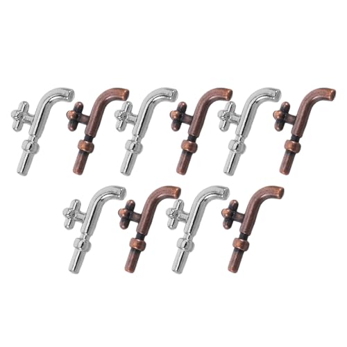 TOYANDONA 10 Stück Teiliges Miniatur Wasserhahn aus Realistische Küchen Badezimmer-mischbatterie für Puppenhaus-deko Langlebige Miniatur Armaturen für Kreatives Spiel und Platzsparende TOYANDONA 10 Stück Teiliges Miniatur Wasserhahn aus Realistische Küchen Badezimmer-mischbatterie für Puppenhaus-deko Langlebige Miniatur Armaturen für Kreatives Spiel und Platzsparende von TOYANDONA