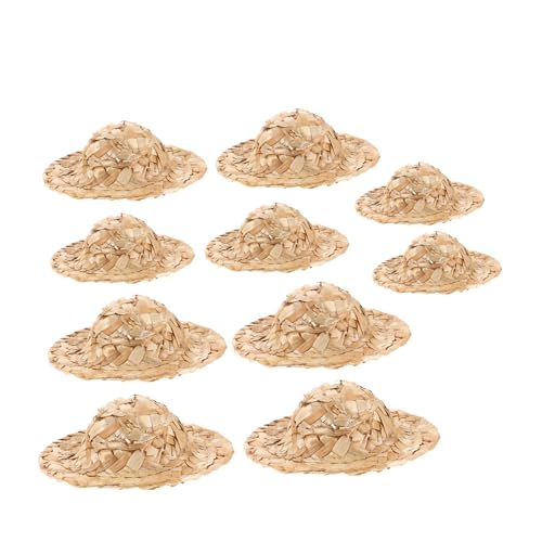 TOYANDONA 10 Stück Teiliges Miniatur-strohhüte aus Natürlichem Stroh Kleine Handgewebte Hüte in Verschiedenen für Puppen DIY Bastelprojekte und Kreative Dekorationen TOYANDONA 10 Stück Teiliges Miniatur-strohhüte aus Natürlichem Stroh Kleine Handgewebte Hüte in Verschiedenen für Puppen DIY Bastelprojekte und Kreative Dekorationen von TOYANDONA
