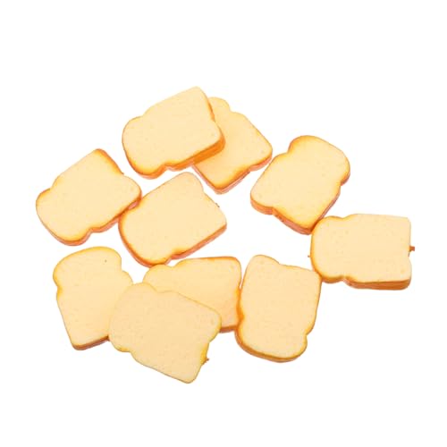 TOYANDONA 10 Stück Teiliges Realistische Toastbrot Scheiben Dekoration Simulation für Küche Party DIY Display Vielseitig Einsetzbar Lebensnahes Kunstbrot von TOYANDONA