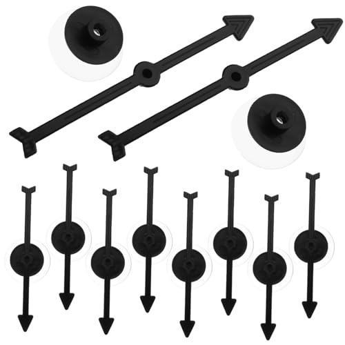 TOYANDONA 10 Stück Teiliges Saugnapfpfeile Schwarz Stabile Spiel drehscheiben Zubehör Vielseitig für Brettspiele Lehrmittel und Partyspaß Am Schreibtisch Geeignet von TOYANDONA