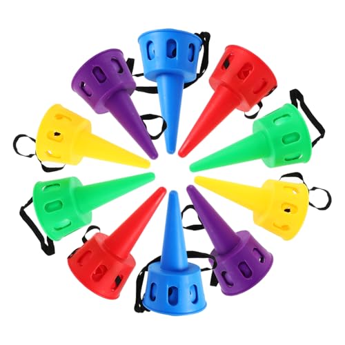TOYANDONA 10 Stück Teiliges Scoop Ball Spielset für Leichtes Outdoor Fang und Wurfspiel zur Hand Augen Koordination Fördert Motorische Fähigkeiten und Dynamische Bewegung im Park Garten von TOYANDONA