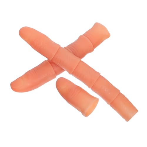 TOYANDONA 10 Stück Teiliges Set Magische Simulation Fake Finger aus Kunststoff mit Nägeln Realistisches Zaubertrick Zubehör für Training und Party und Große Nagel Modelle von TOYANDONA