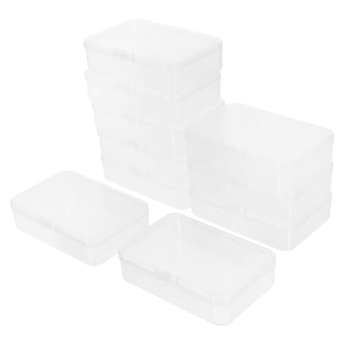 TOYANDONA 10 Stück Teiliges Transparenter Kartenhalter aus Robustem Kunststoff Vielseitige Aufbewahrungsbox für Spielkarten Pokerkarten und Kleine Gegenstände Leicht und Tragbar für Gaming von TOYANDONA