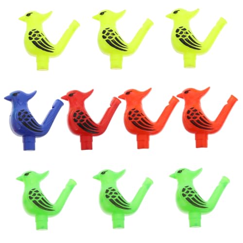 TOYANDONA 10 Stück Teiliges Vogel für Buntes Musikinstrument und Wasserspielzeug Interaktive Trillerpfeifen für Wasseraktivitäten und Partygeschenke von TOYANDONA