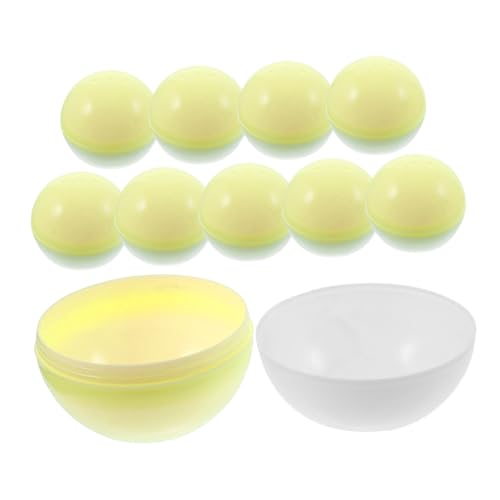 TOYANDONA 10 Stück Transparente Befüllbare Kunststoff Kugeln Ømm mit Weißen Deckeln und Doppelten Luftlöchern Stabile Aufbewahrungsboxen für Süßigkeiten und Kleine Geschenke TOYANDONA 10 Stück Transparente Befüllbare Kunststoff Kugeln Ømm mit Weißen Deckeln und Doppelten Luftlöchern Stabile Aufbewahrungsboxen für Süßigkeiten und Kleine Geschenke von TOYANDONA