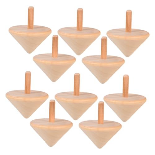 TOYANDONA 10 Stück Unlackierte Gyroskop Spielzeuge für Fördert Kreativität und Geduld für Drinnen und Draußen aus Natürlichem Holz Gefertigt TOYANDONA 10 Stück Unlackierte Gyroskop Spielzeuge für Fördert Kreativität und Geduld für Drinnen und Draußen aus Natürlichem Holz Gefertigt von TOYANDONA