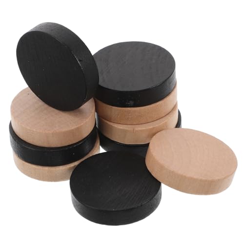 TOYANDONA 10 Stücke Schach Zubehör Schnelle Sling Puck Spiel Erwachsene Sling Hockey Holz von TOYANDONA