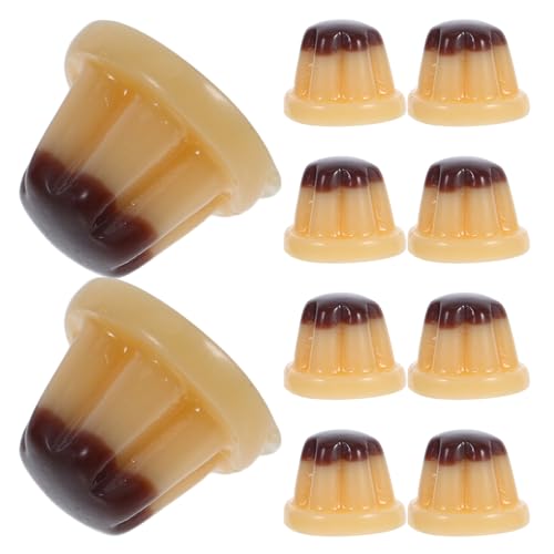 TOYANDONA 10 Stücke Realistische Mini Pudding Gelee Spielzeug Puppenhaus Küche Zubehör Für Jungen Und Mädchen von TOYANDONA